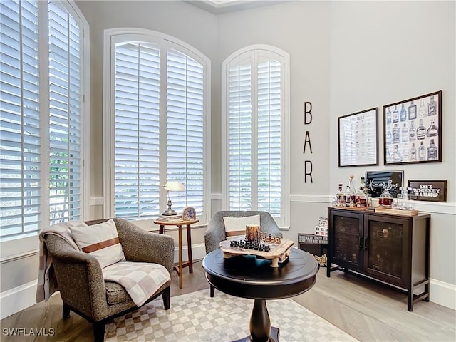 living area with a healthy amount of sunlight