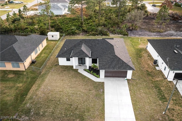 birds eye view of property