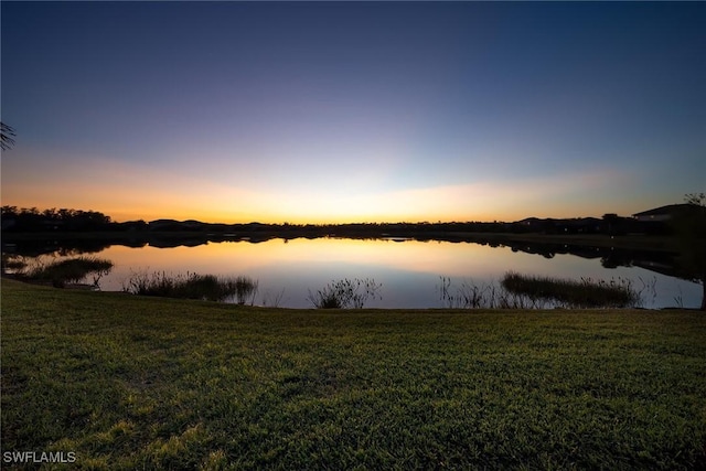 property view of water