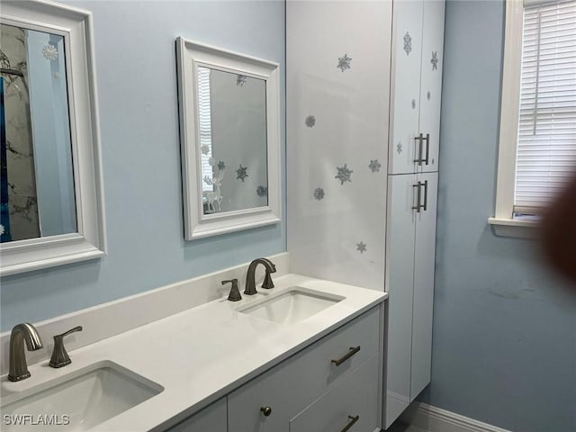 bathroom featuring vanity