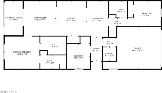 16351 Coconut Palm Dr, Port Charlotte, FL 33953 - view of room layout