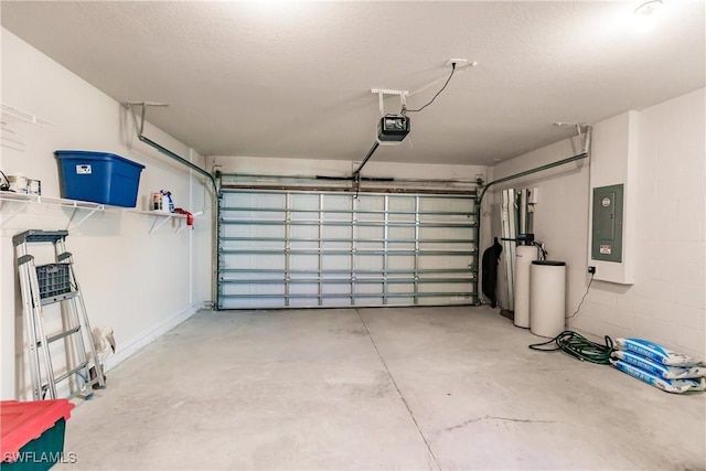 16351 Coconut Palm Dr, Port Charlotte, FL 33953 - garage with a garage door opener and electric panel