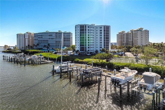 exterior space featuring a water view