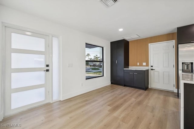 kitchen featuring light hardwood / wood-style floors