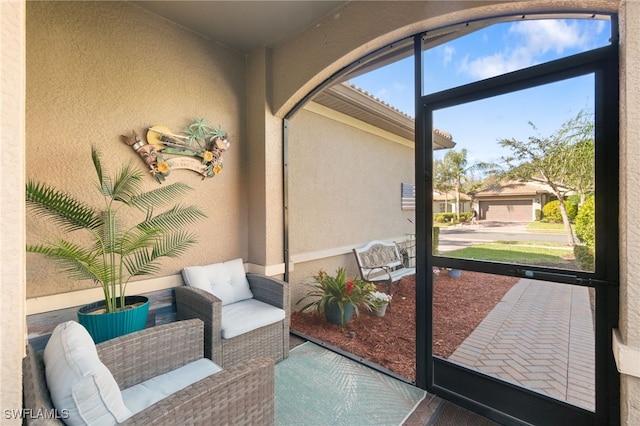 view of sunroom / solarium