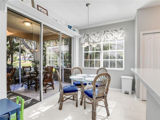 25051 Ballycastle Ct Unit 102, Bonita Springs, FL 34134 - sunroom / solarium with a chandelier
