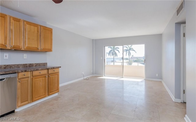 kitchen featuring stainless steel dishwasher