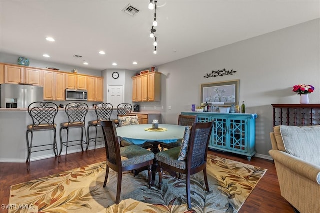 14712 Calusa Palms Dr Unit 103, Fort Myers, FL 33919 - dining area with recessed lighting, wood finished floors, and baseboards
