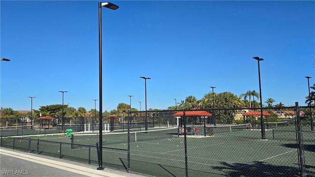 view of sport court