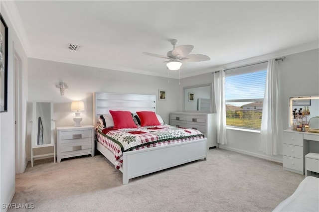 2122 Hamlin St, Naples, FL 34120 - bedroom with light carpet and ceiling fan