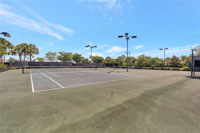 2122 Hamlin St, Naples, FL 34120 - view of tennis court with community basketball court