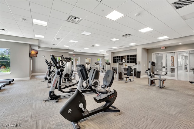 2122 Hamlin St, Naples, FL 34120 - gym featuring light carpet