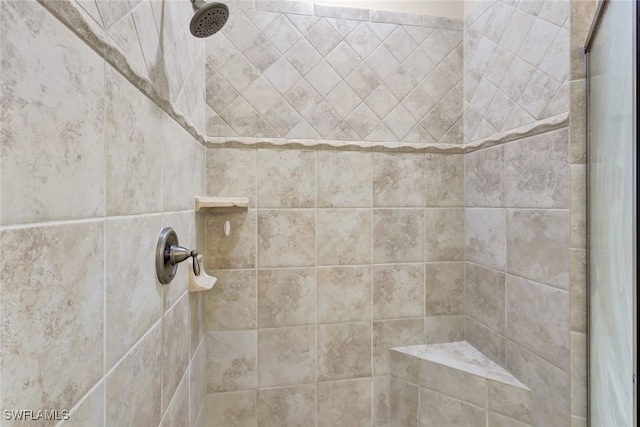 details featuring tiled shower