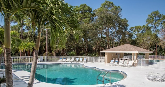 view of pool with a patio area