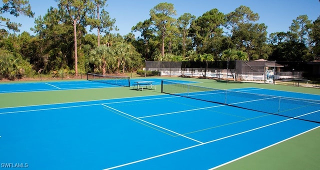 view of sport court with basketball court