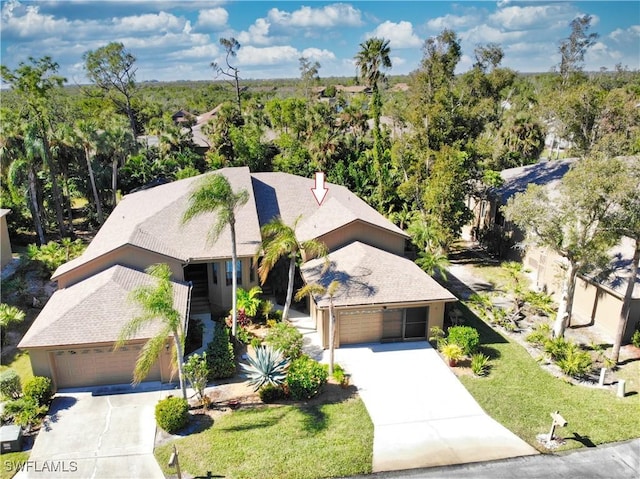 birds eye view of property