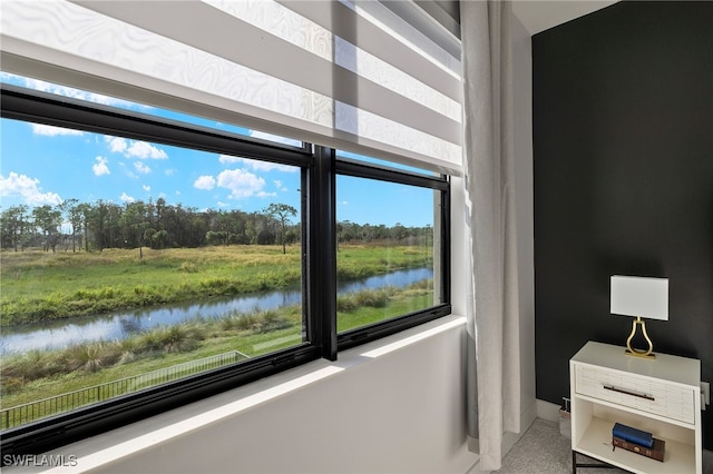 room details with a water view