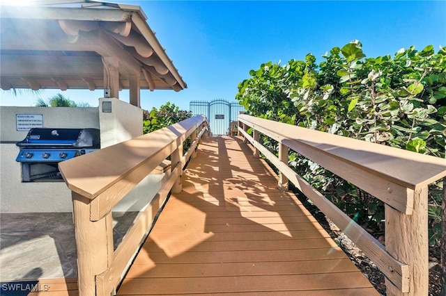 exterior space featuring grilling area