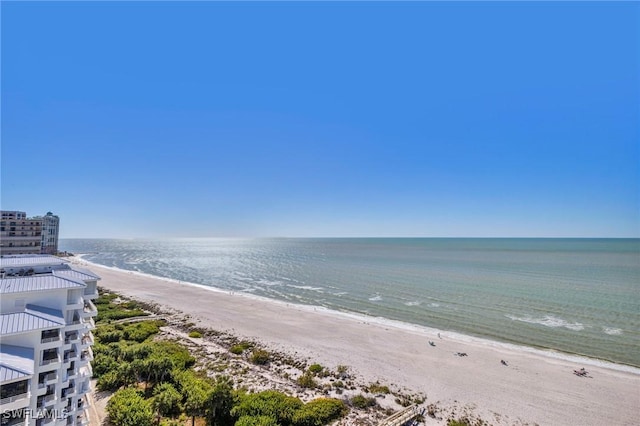 water view featuring a view of the beach