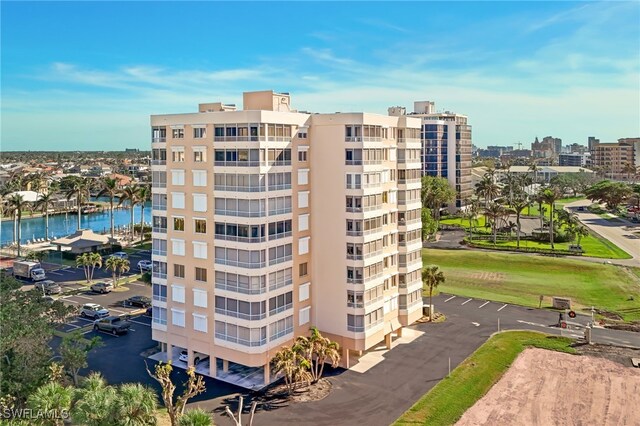 view of property with a water view