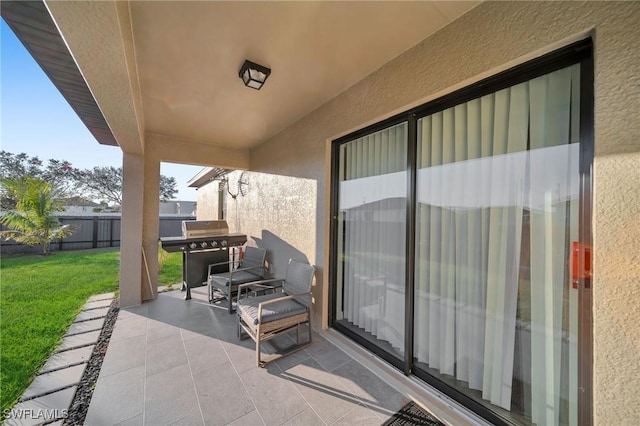 view of patio / terrace with grilling area