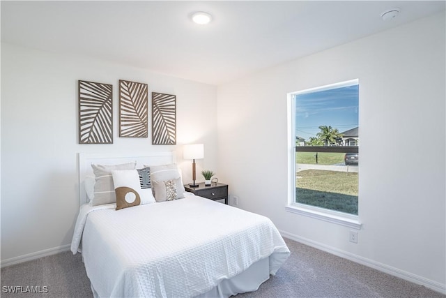 bedroom with carpet flooring