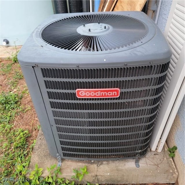 exterior details with cooling unit