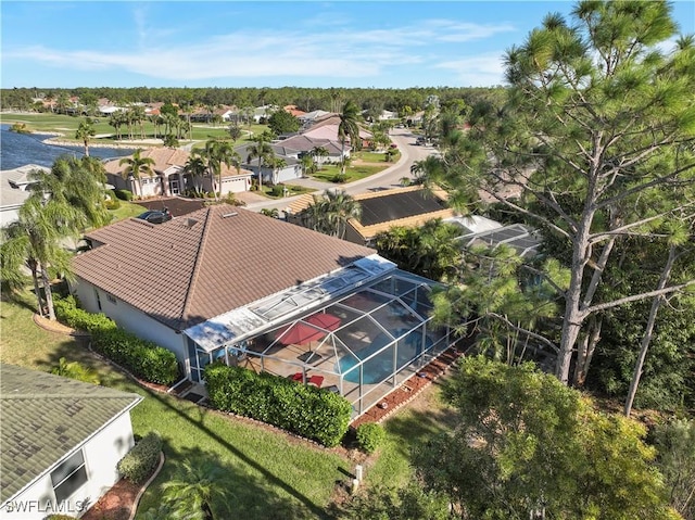 birds eye view of property featuring a residential view