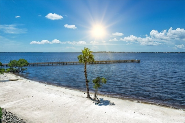 water view featuring a view of the beach