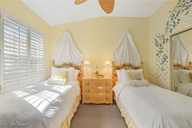 10801 Crooked River Rd Unit 203, Estero, FL 34135 - bedroom featuring ceiling fan and carpet floors