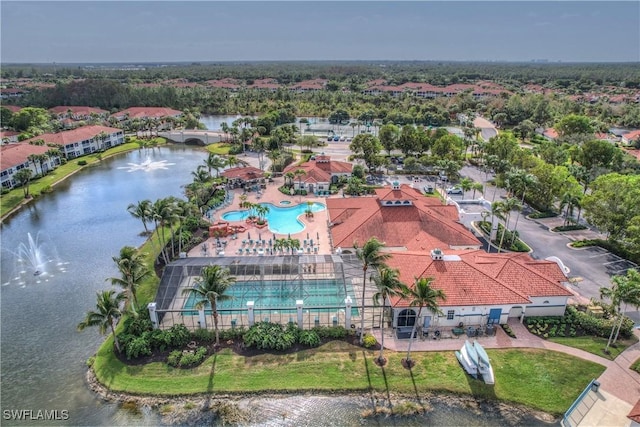 10801 Crooked River Rd Unit 203, Estero, FL 34135 - aerial view featuring a water view