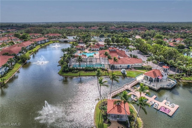 10801 Crooked River Rd Unit 203, Estero, FL 34135 - drone / aerial view with a water view
