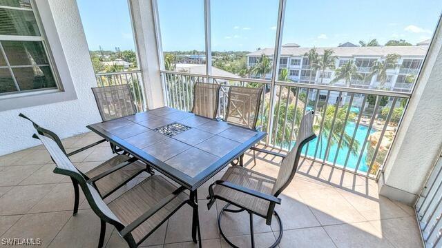 view of sunroom