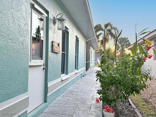 view of property exterior featuring stucco siding