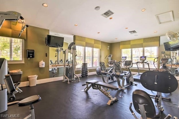 view of exercise room