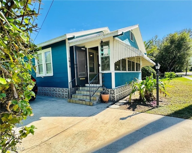 view of front of home