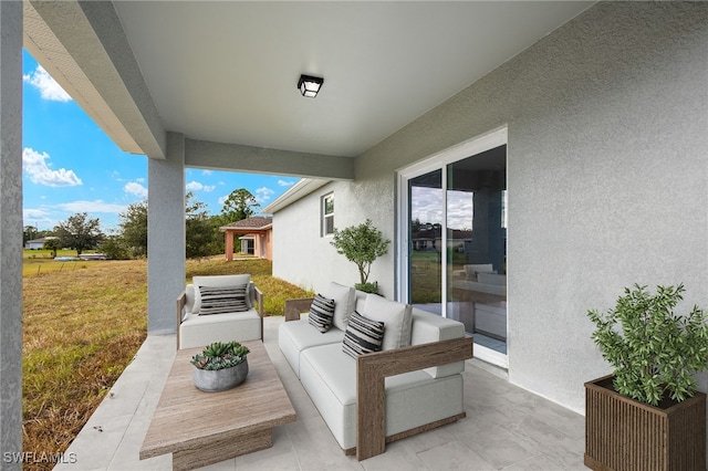 view of patio / terrace featuring outdoor lounge area