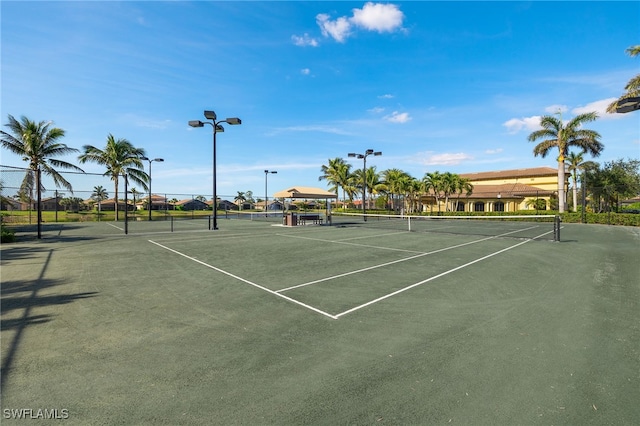 view of tennis court