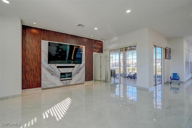 view of unfurnished living room