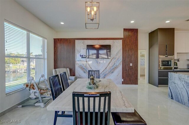 dining room with a healthy amount of sunlight