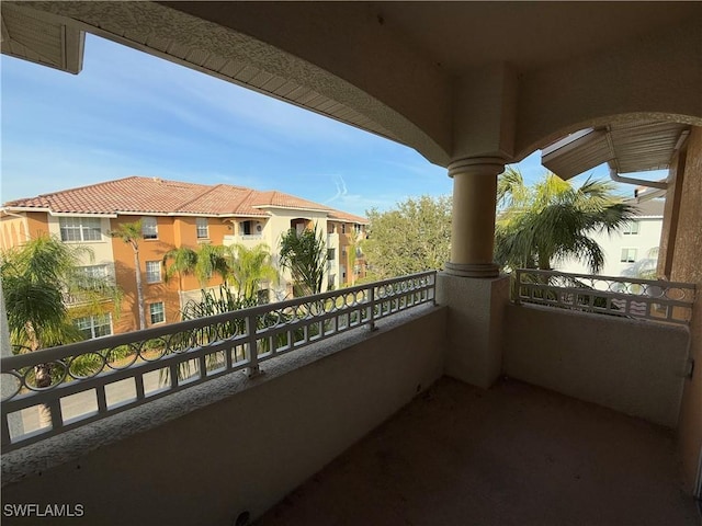 view of balcony