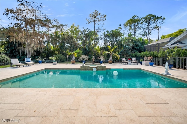 view of pool with a patio area