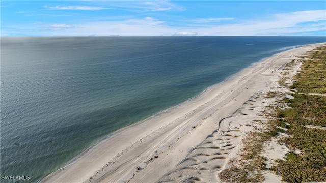 property view of water with a view of the beach