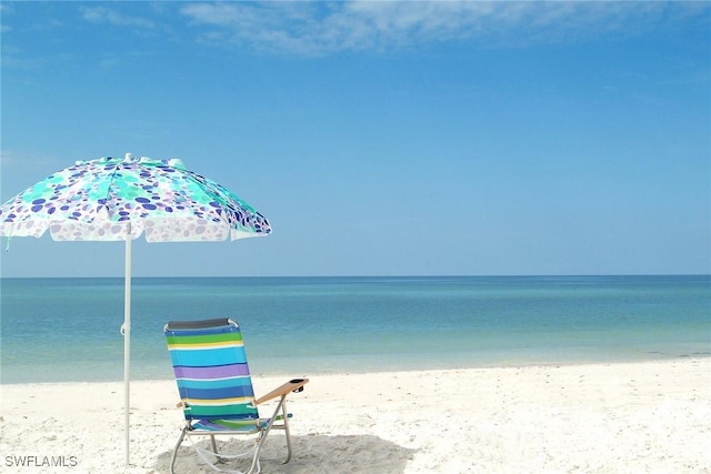 water view with a beach view