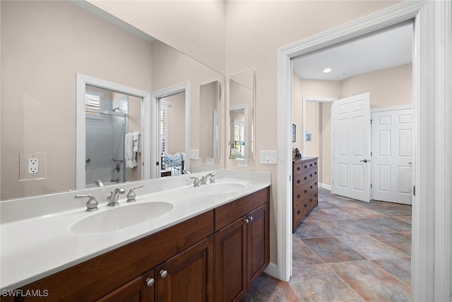 bathroom with vanity