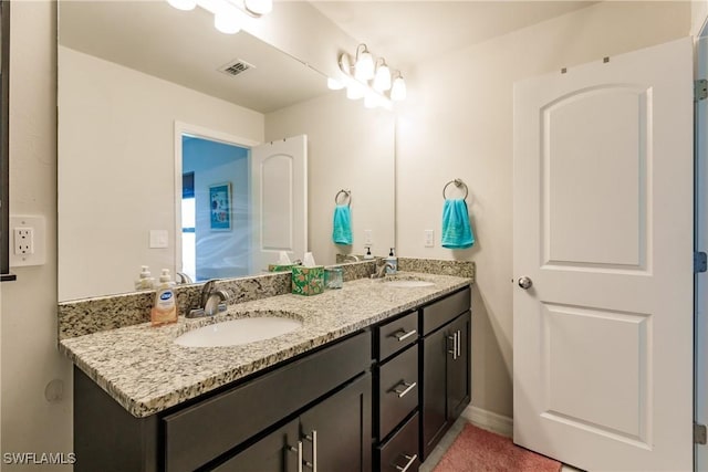 bathroom with vanity