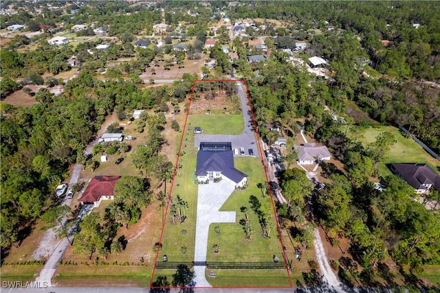 birds eye view of property