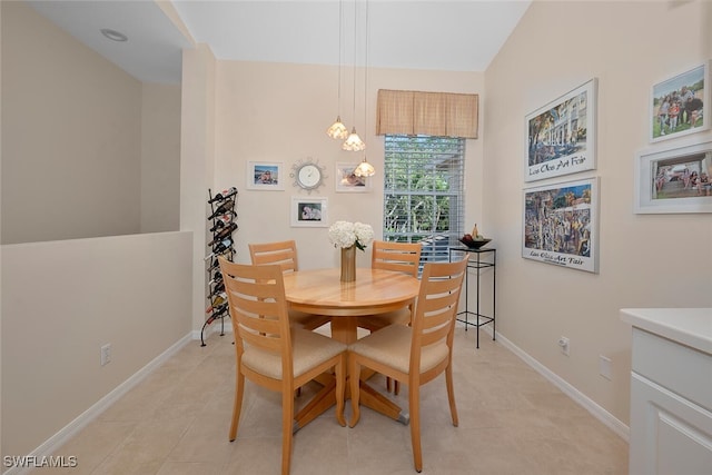 view of dining space