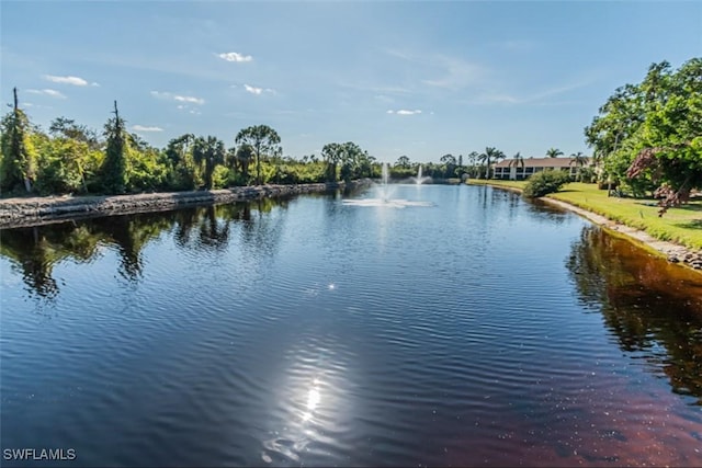 view of water feature