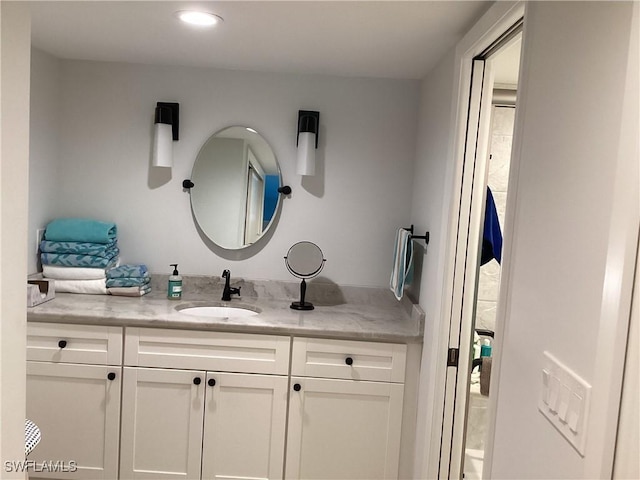 bathroom with vanity